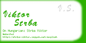 viktor strba business card
